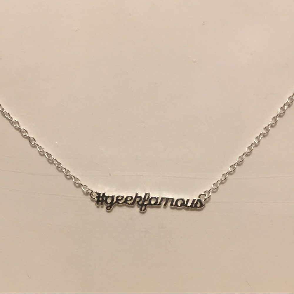 Silver necklace #geekfamous NWT